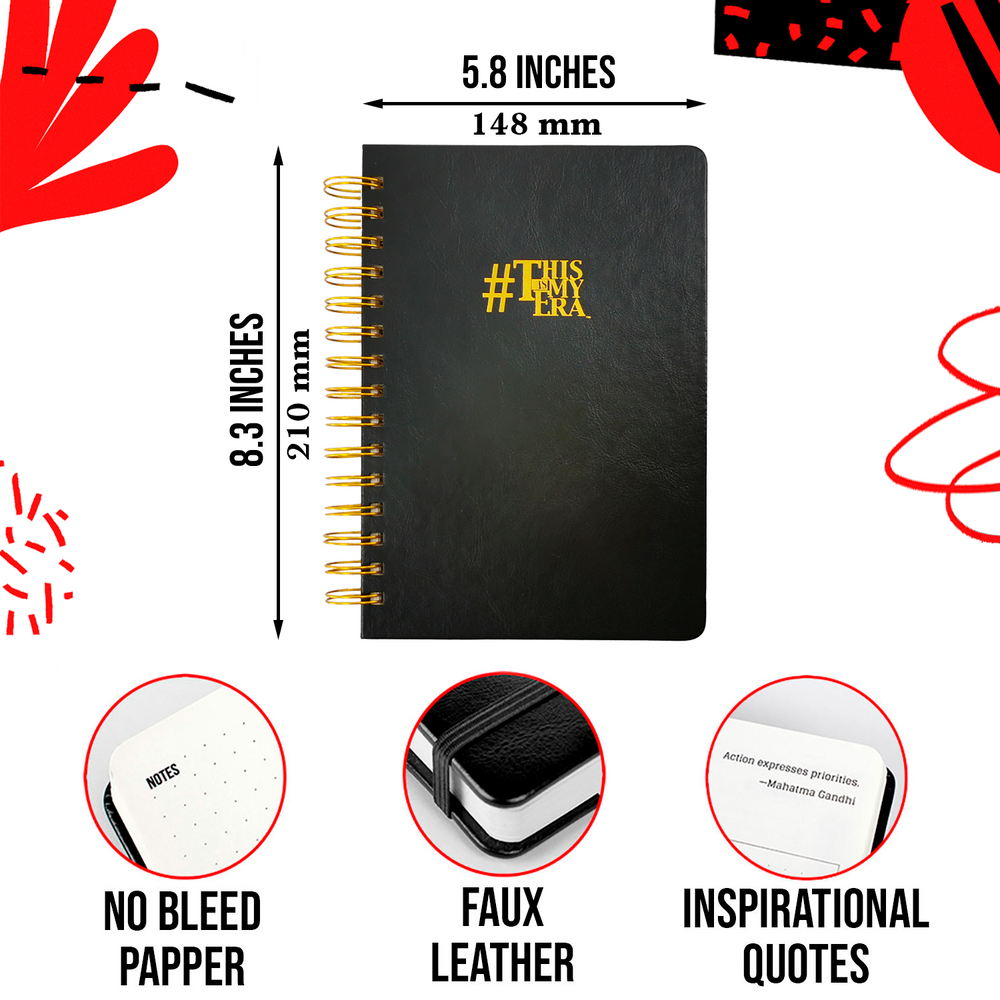 #ThisIsMyEra 90 Day Planner - Red Spiral Bound UK ONLY