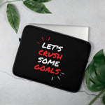 Let's Crush Some Goals Laptop Sleeve