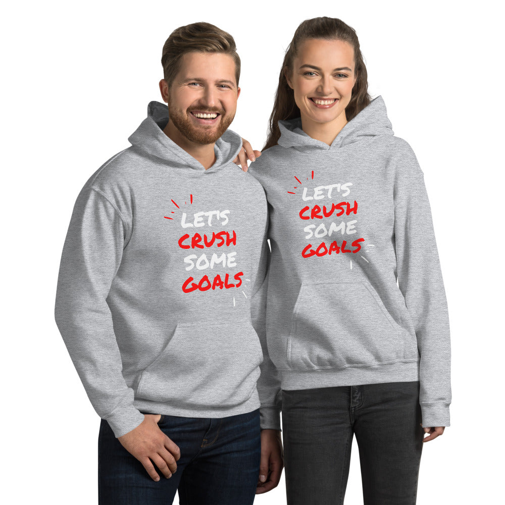Let's Crush Some Goals Unisex Hoodie -Red