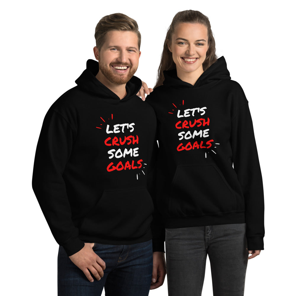 Let's Crush Some Goals Unisex Hoodie -Red
