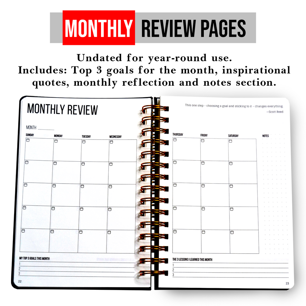 #ThisIsMyEra 90 Day Planner - Red Spiral Bound UK ONLY